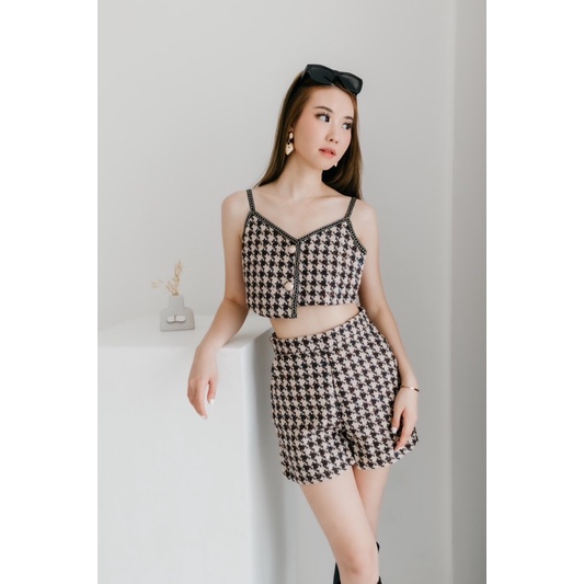 [ Keyclothingline ] Maggie Set / Tweed set Wanita