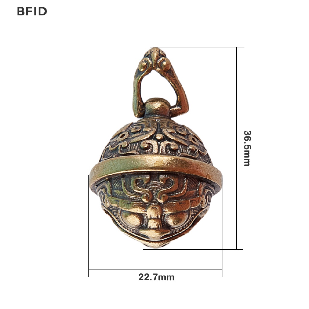 [BFID] Kunci Kerajinan Tangan Kuningan Gluttony Car Button Bronze Bell Hadiah Dekorasi Liontin [ID]