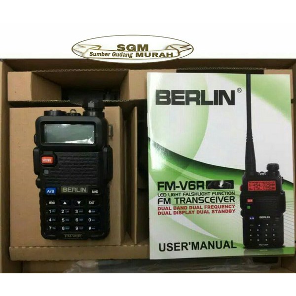 HANDY TALKIE HANDY TALKIE WALKIE TALKIE HT BERLIN FM-V6R ORIGINAL GARANSI RESMI BERLIN