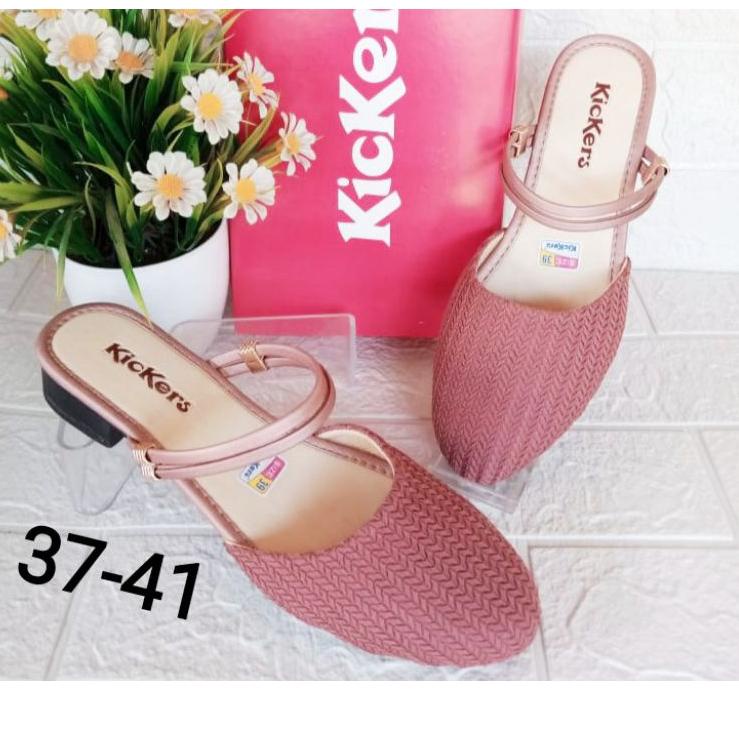 Cuci Gudang Terbaru Sandal Slop Wanita Kickers / Sendal Slop Rajut Wanita / Bustong Wanita Kickers