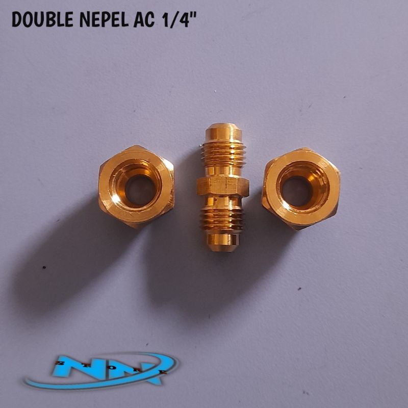 DOUBLE NEPEL PIPA KOMPRESOR 1/4