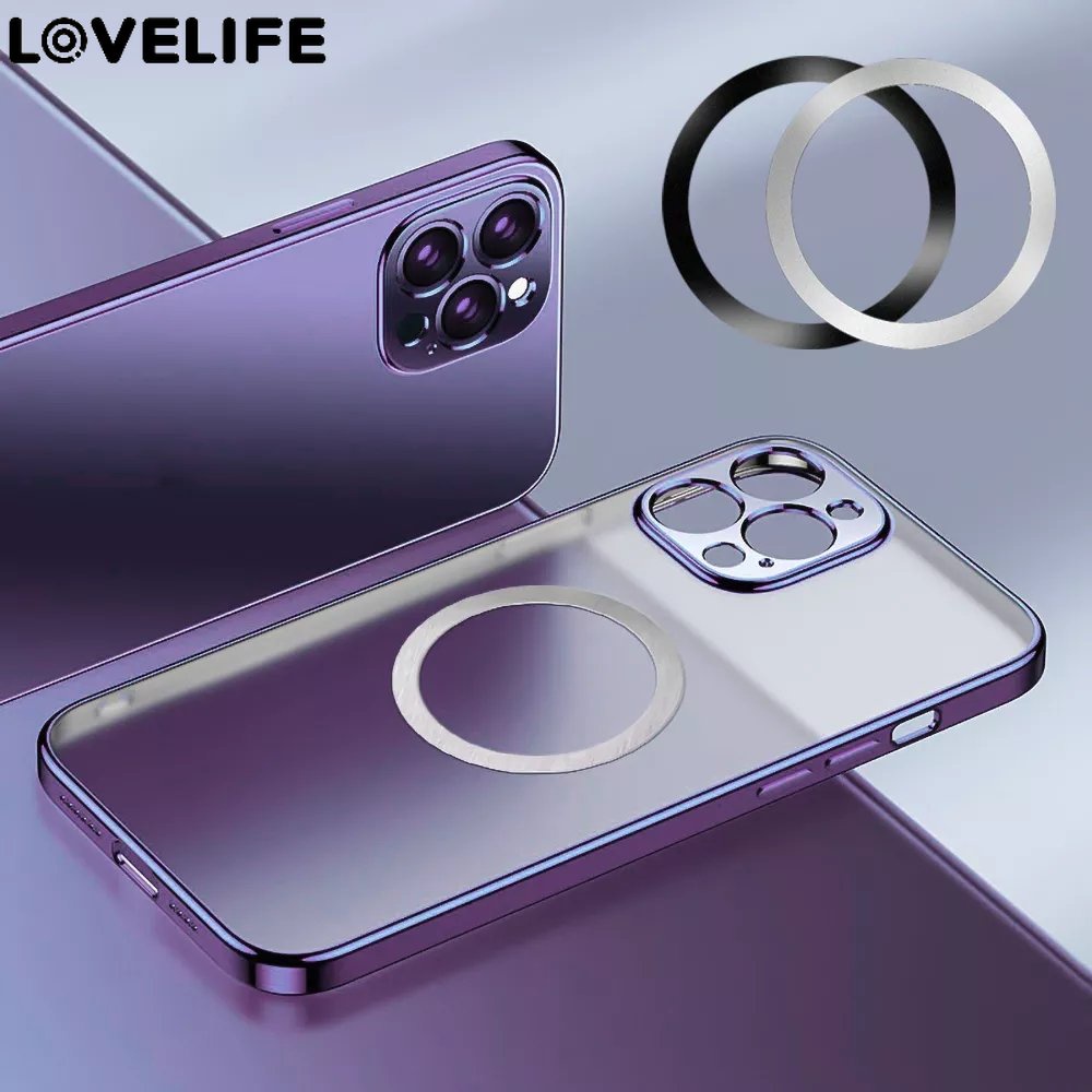 IPHONE Cincin Logam Bulat Universal Self-adhesive Cairan Silika Gel Metal Patch Wireless Charger Car Mount Holder Aksesoris Kompatibel Untuk Iphone12 13 14 Charger