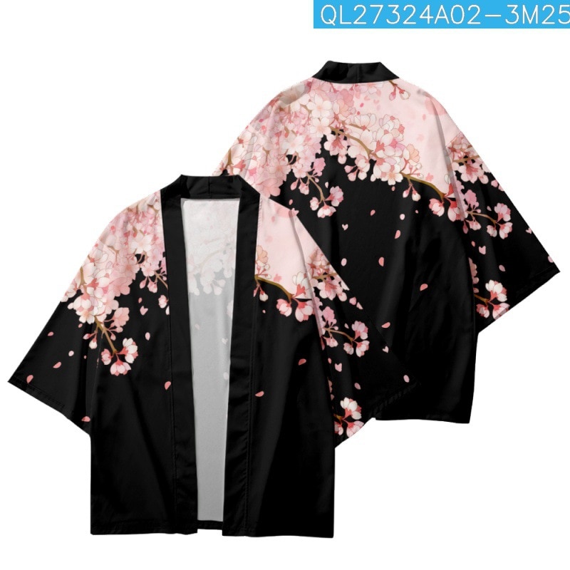 kemeja kimono pria cowok cardigan jepang