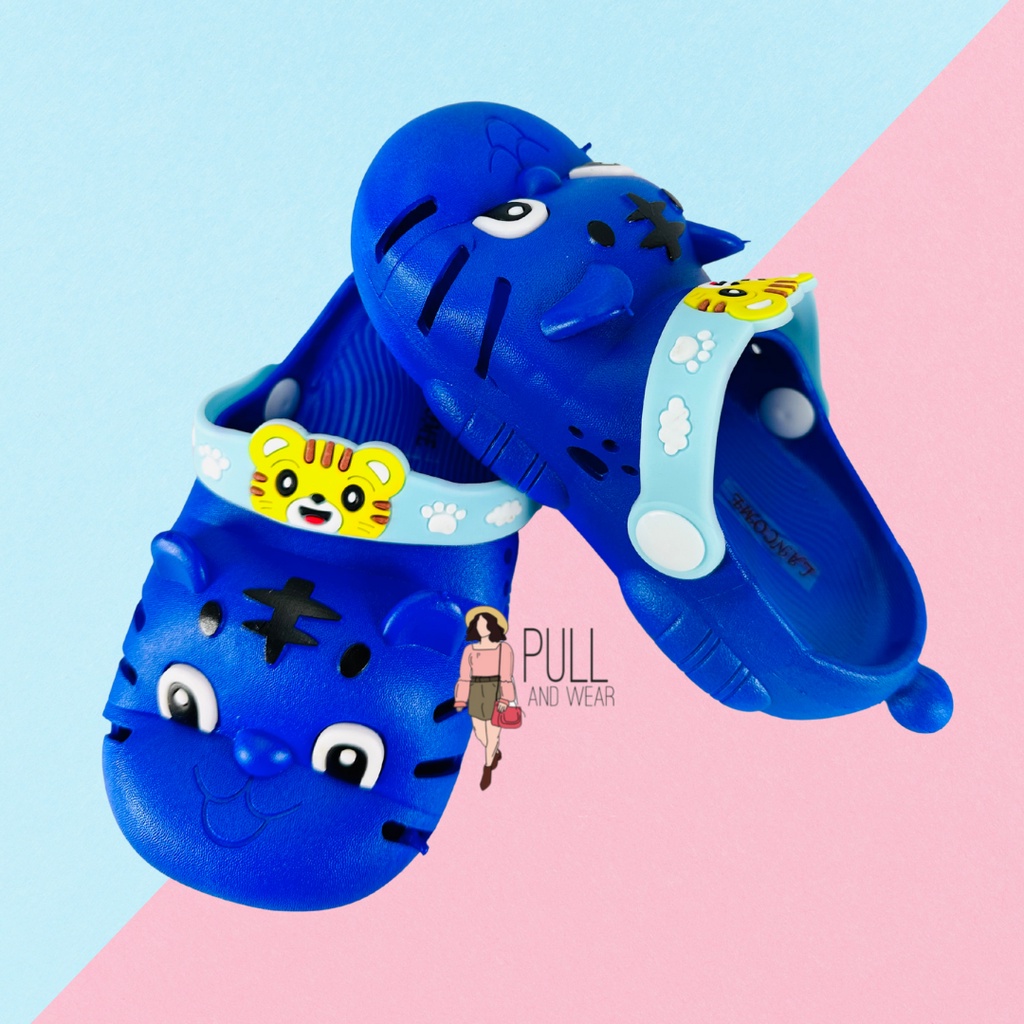 LION PAO2 ANAK SANDAL SLOP ANAK PEREMOUAN / LAKI LAKI IMPORT KARET
