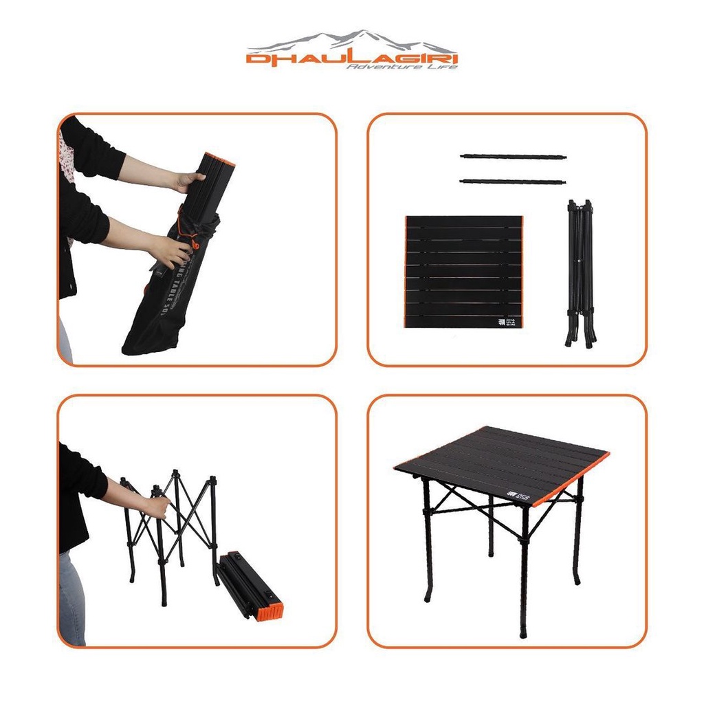 Folding Table Dhaulagiri 501 Meja Lipat Portable Outdoor Camping