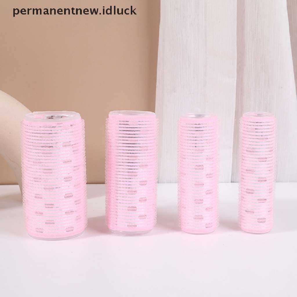 [luckypermanentnew] 4size Rol Rambut Pengeriting Rambut Lazy Curler Hair Roller Dengan Lembaran Aluminium [ID]