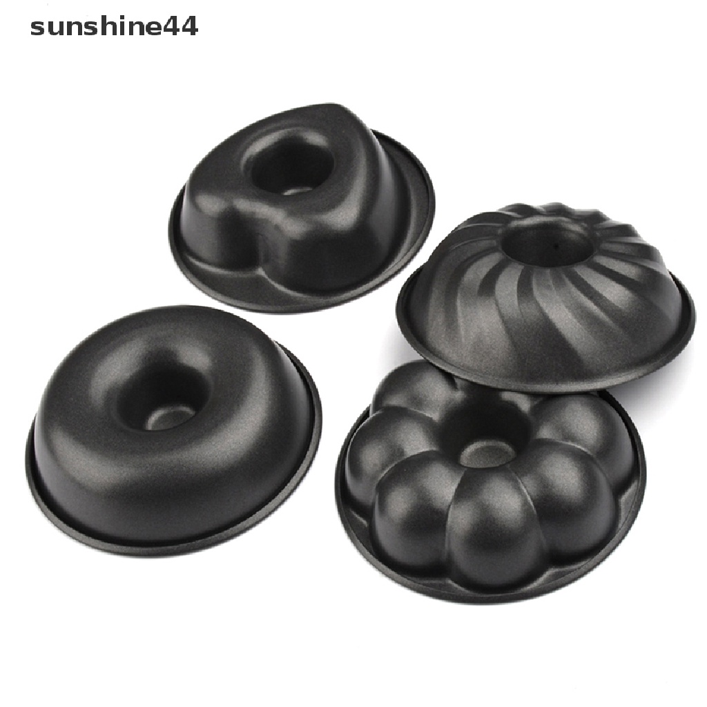 Sunshine New Non-Stick Carbon Steel Hitam Mini Reusable Pumpkin Mold Lace Cake Cetakan Donat Cetakan Kue Tart Buah Cetakan Pie Pan Muffin Kue Cetakan Alat Baking.