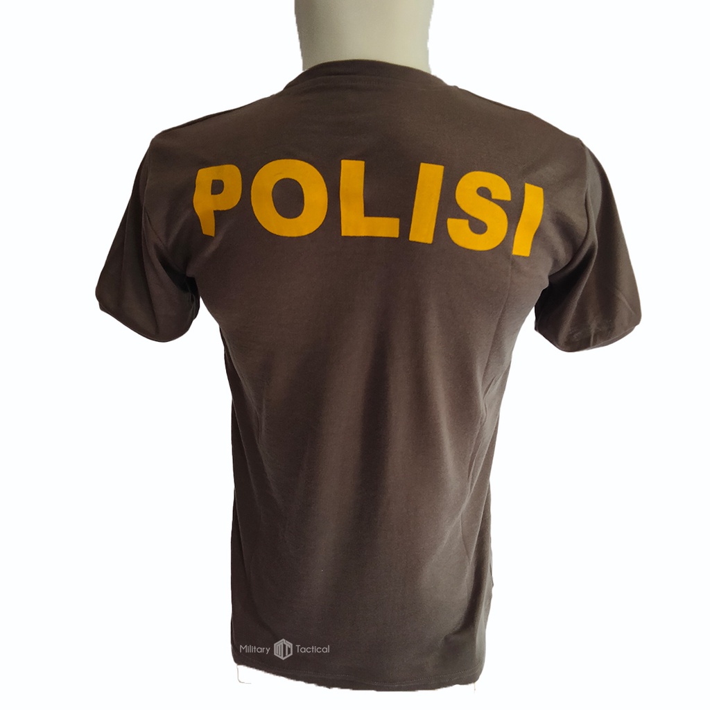 Kaos Dalam Polisi | Kaos Dalam Polisi Sablon Kuning | Kaos Dalam Pria