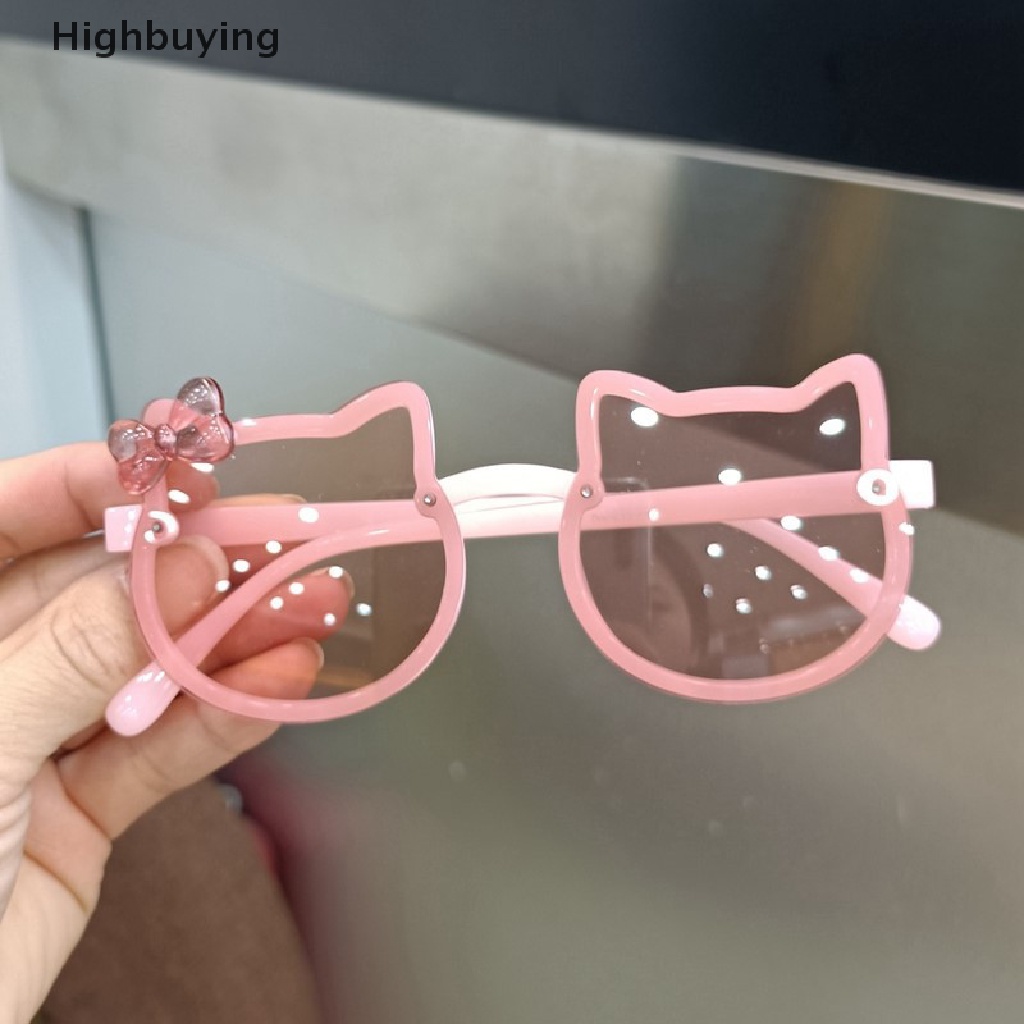 Hbid Musim Panas Anak Lucu Kitty Berbentuk Kacamata Perlindungan UV Kacamata Matahari Outdoor Eyewear Untuk Pesta Pantai Kegiatan Musim Panas Glory