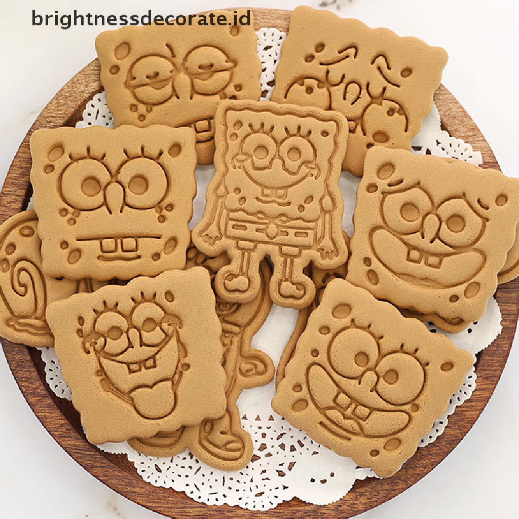 [Birth] Cetakan Kue Kering Kreatif Kartun DIY Bentuk Lucu 3D Pressure Cutg Cookie Cutter [ID]