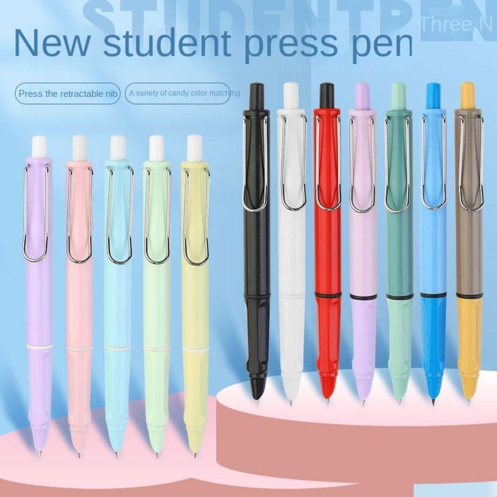 NICKOLAS1 Pena Tinta Tipe Press 2pcs Pena Kaligrafi Minimalis Kantor Perlengkapan Sekolah Alat Tulis Siswa Nib Converter Pena Bisnis