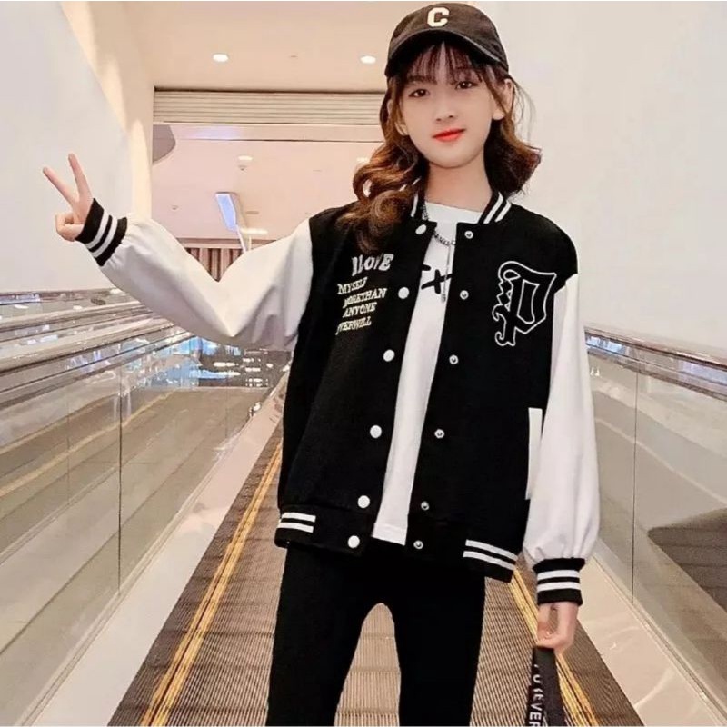 jacket baseball size anak/jacket anak SD/jacket varsity anak/jacket bocil keren