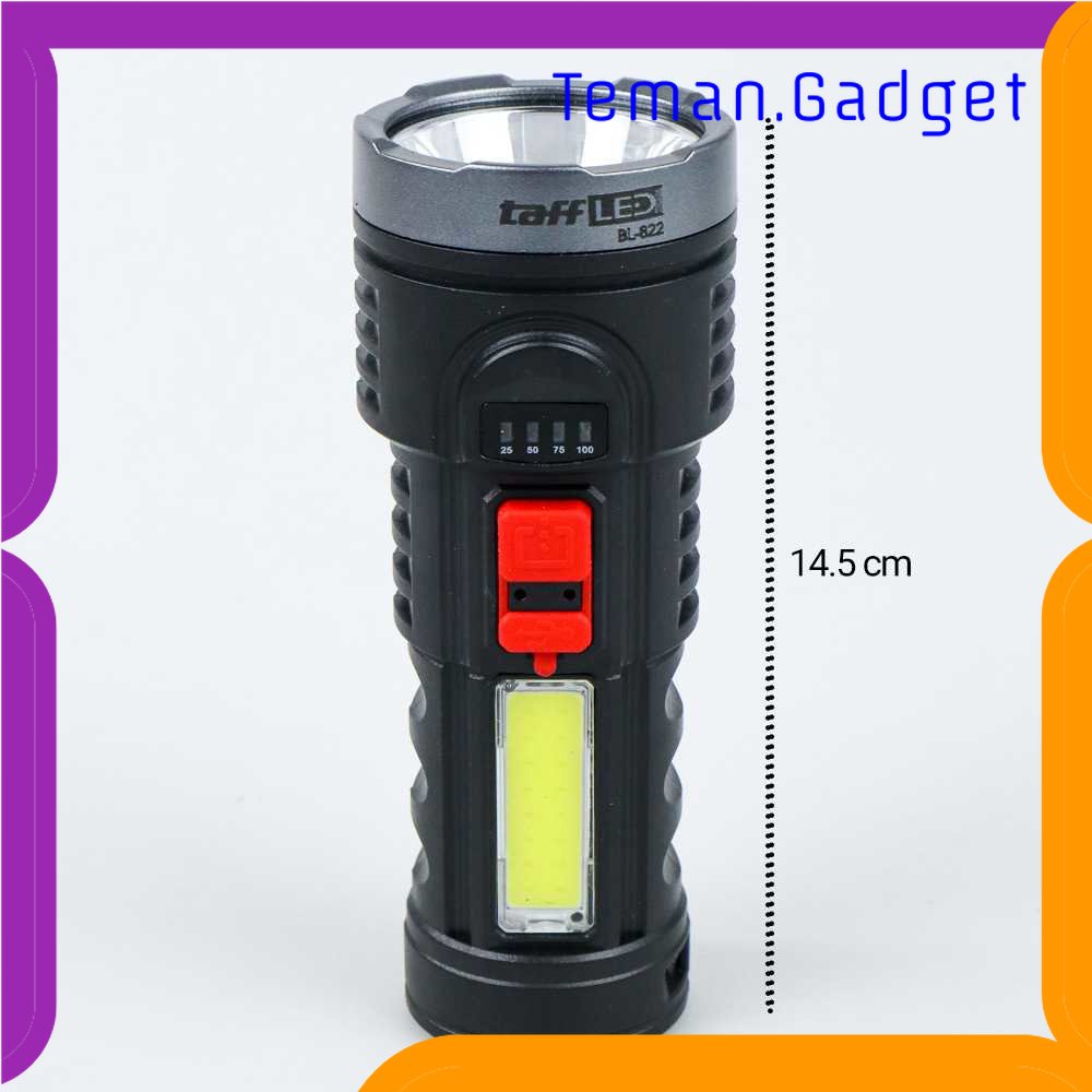 TG-SNT TaffLED Senter LED Waterproof USB  XPE+COB 7800 Lumens - BL-822