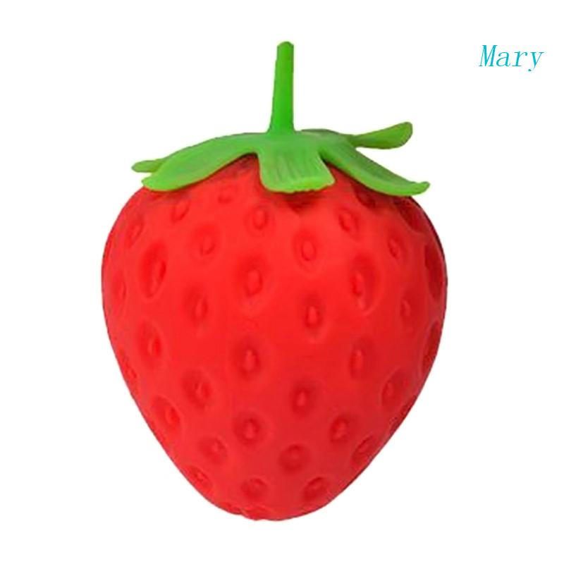 Mary Squishy Mainan Strawberry Untuk Bermain UV Printing Sensory Fidget Vent Novelty Stress Relief Prank Gag Anak Dewasa Fa