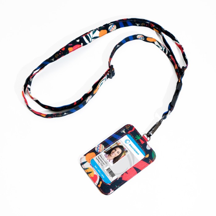 

;&;&;&;&] Gantugan ID Card Holder Kantor Name Tag Lanyard Pria Wanita - IDCS29