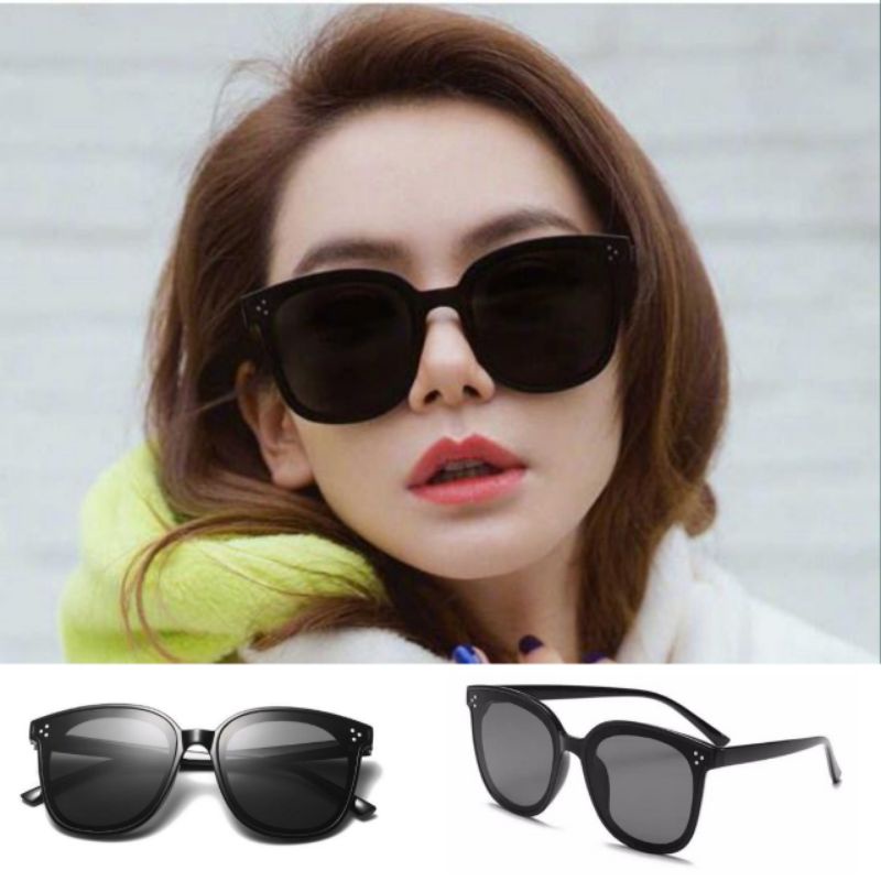 Kacamata Hitam Tiga Titik Fashion Korean Oversize Wanita dan Pria - Sunglasses, Eyewear