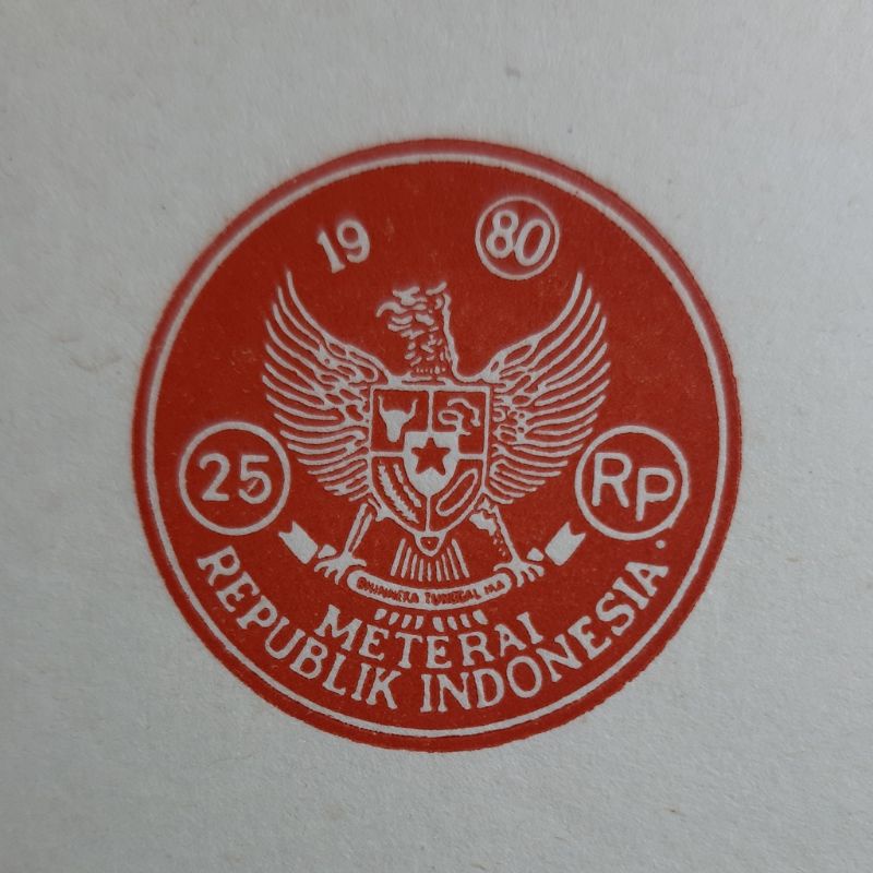 

Kertas Segel Asli Tahun 1980 Double