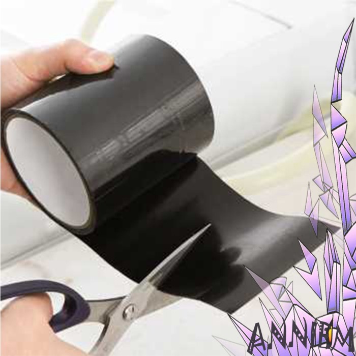 LAKBAN MULTIFUNGSI STRONG TAPE ANTI BOCOR ANTI-LEAK HITAM BAHAN KARET