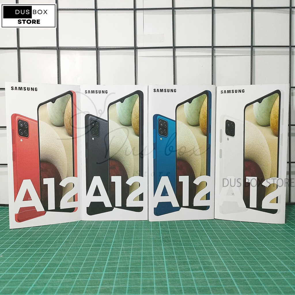 DUS BOX SAMSUNG A12 -FREE STICKER DAN FULLSET- BOX SAMSUNG