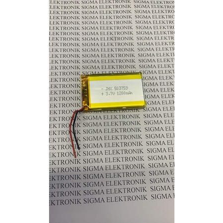 BATERAI LITHIUM POLYMER 3,7V 1200 MAH. JHX 503759