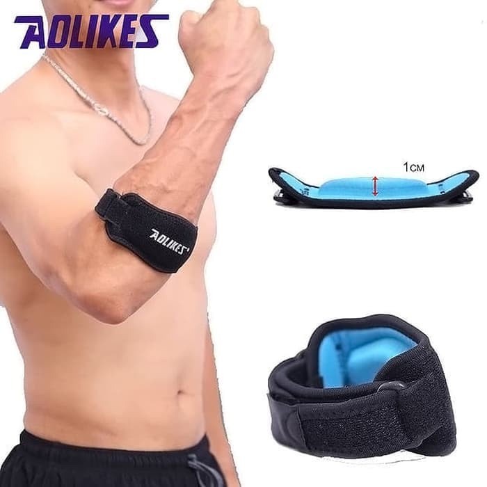 (COD) AOLIKES 7949 Elbow Pad Support Straps - Pelindung Siku Wrap Sleeve Gym Fitness