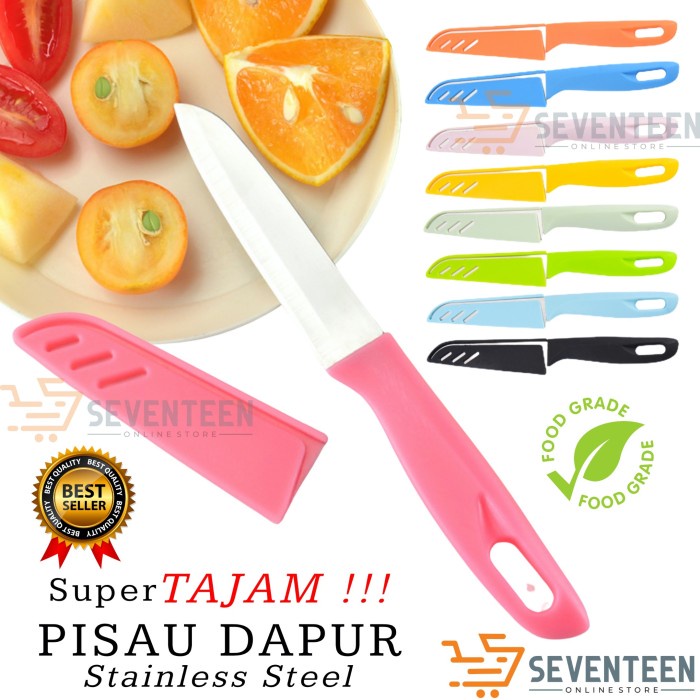 [Pisau Dapur] Pisau Kupas Kulit Buah Murah Sarung Kupas Kentang Wortel Pisau Tajam [Knife]