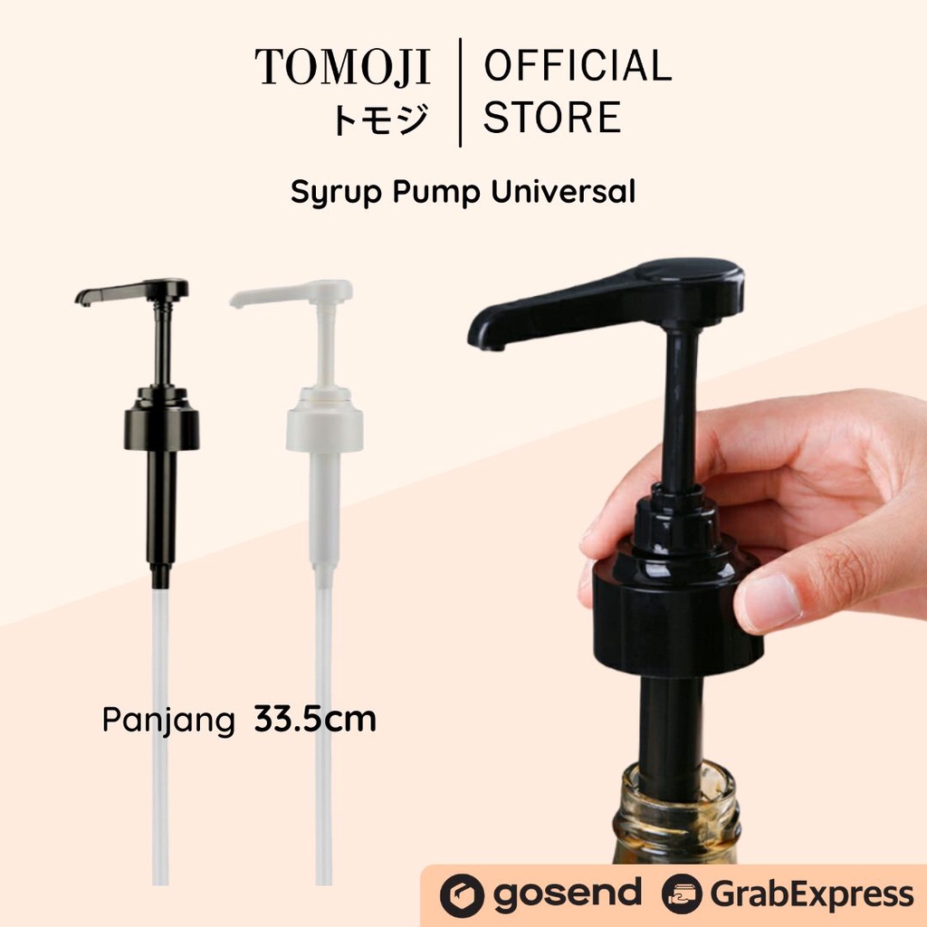 Tomoji Syrup Pump - Pompa Botol Sirup - Pump Saus Universal