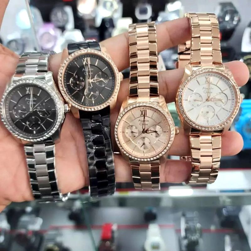 Jam Tangan Wanita Alexander Christie Original AC 2827 Stainless Garansi Resmi Alexandre Christie