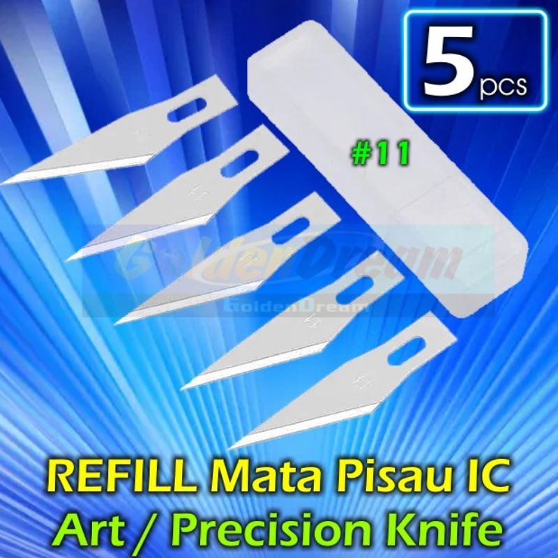 

Isi Pisau Cutter Pen Art Knife Knifezer Blade - Refill Cutting Pen Craft Blade