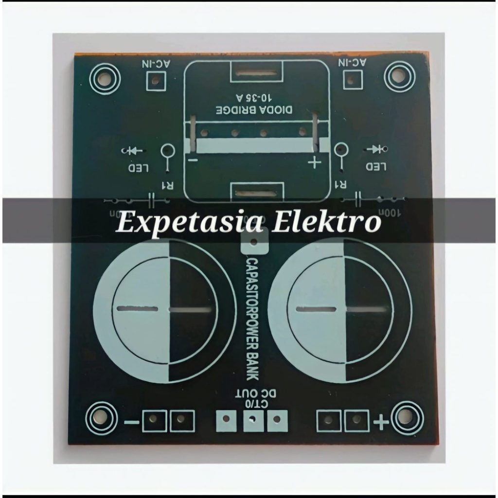 PCB Capasitor Power Bank 2 Elco 10000uf/50V