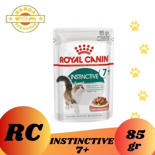 Royal Canin Instinctive 7+ In Gravy Makanan Kucing Dewasa Wet 85gr