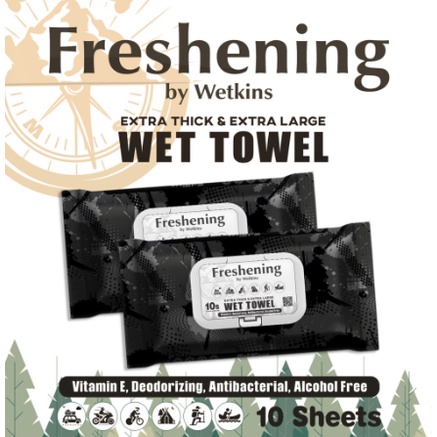 TISU BASAH OUTDOOR FRESHENING TOWEL 10 SHEET