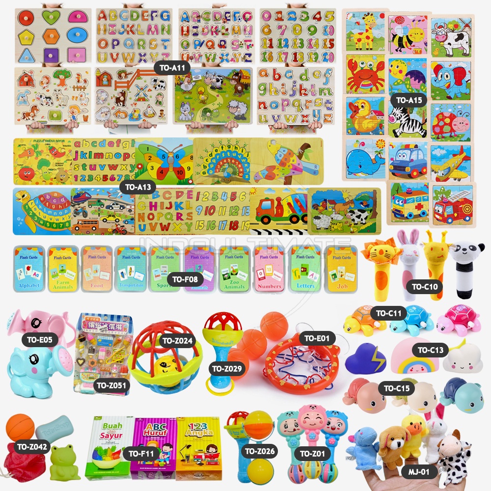 Mainan bayi edukas Krincingan kerincingan TO-Z01 / Mainan bayi tongkat genggam gigitan Rattle murah