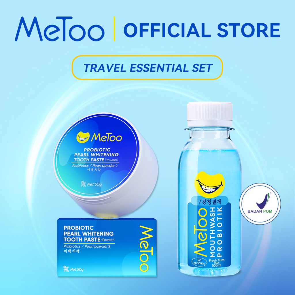 MeToo Obat Kumur Probiotik MeToo Mouthwash 1set / Pemutih Gigi / Pembersih Karang Gigi