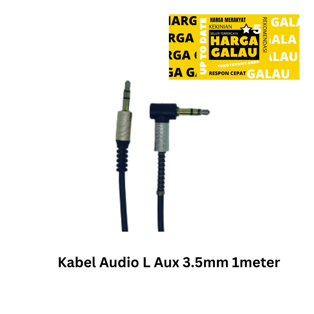 Kabel Audio L Aux 3.5mm 1meter for Car Cable