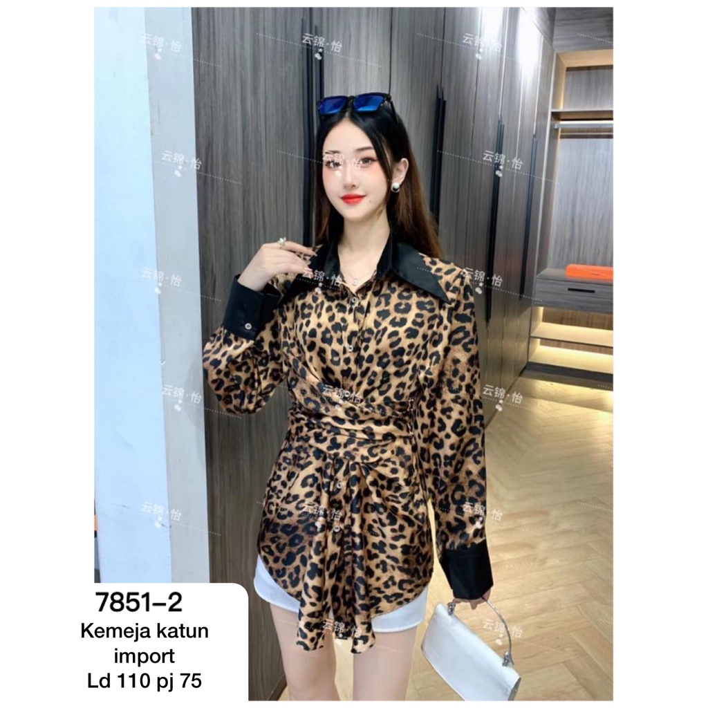 KEMEJA KATUN IMPORT IKAT TALI MV-7851