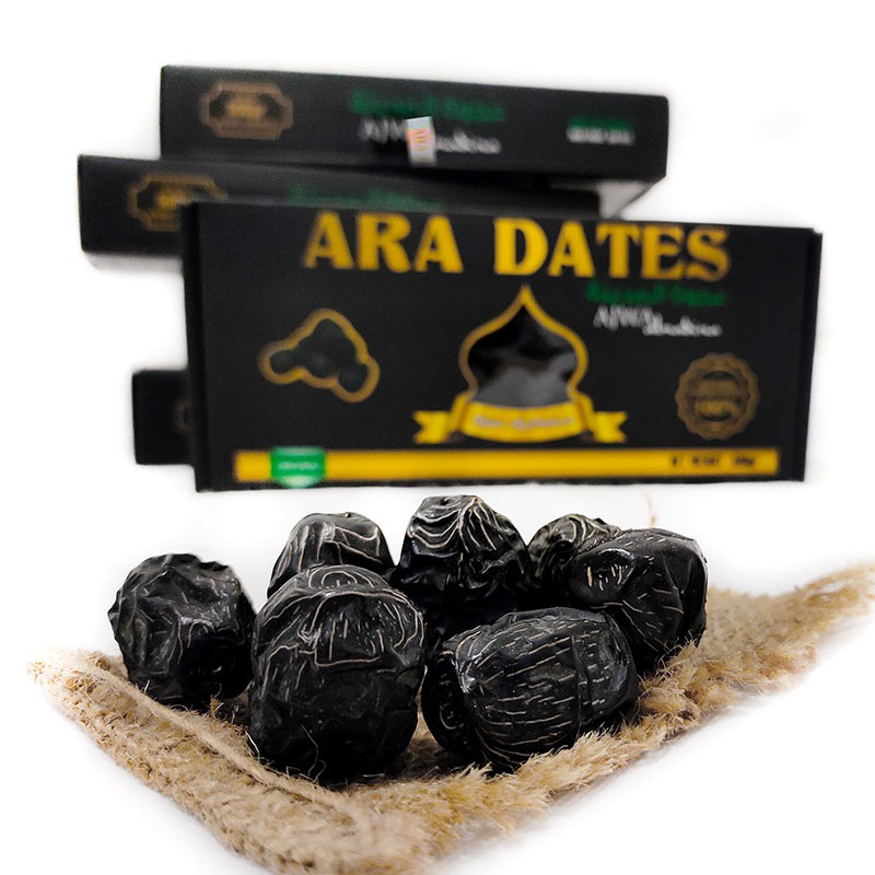 Kurma Ajwa Ara Dates 500gr Original Kemtan Hitam