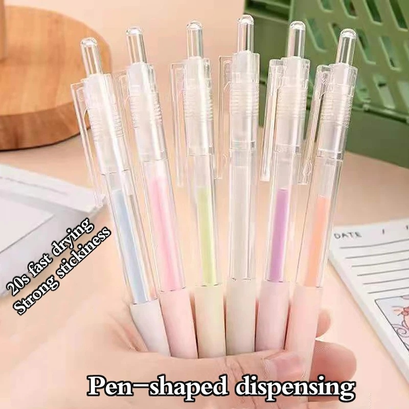 [Warna Random 1PC] DIY Kerja Tangan Warna Solid Glue Stick Viskositas Tinggi Lem Stik Sekolah Kantor Supply Perekat Lem Dot Glue Pen Stick Scrapbook Cepat Kering Glue Pen