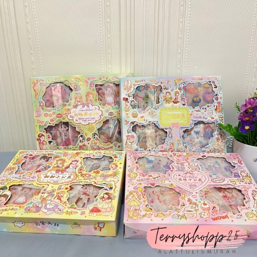 

Paket Stiker Anti Air Motif Cewe Pvc Momo Senmu 1Box Isi 32pcs Random