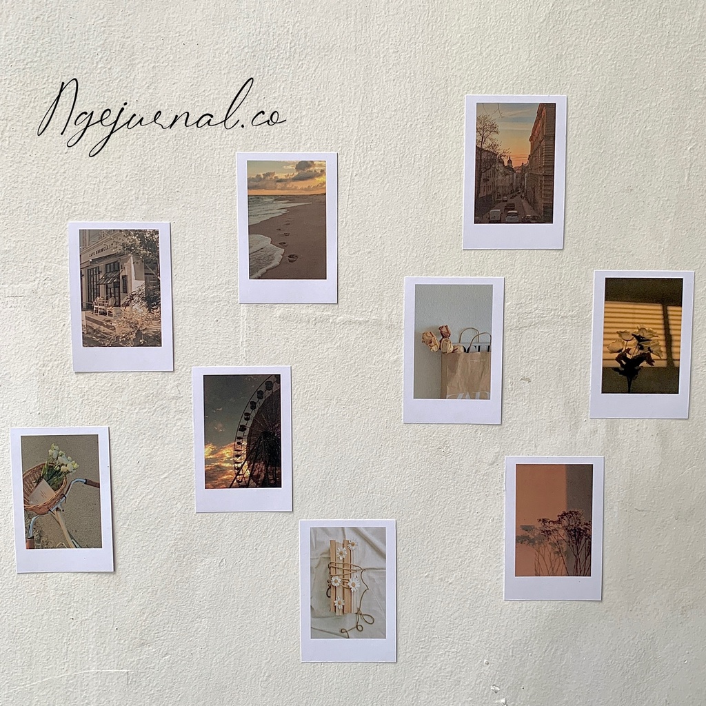 POLAROID SET VINTAGE/ POLAROID SET PASTEL/ GAMBAR AESTHETIC/ HIASAN DINDING AESTHETIC