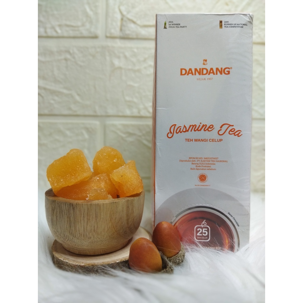 

Teh Celup Dandang Jasmine Tea Pawon Mak Uyut isi 25pcs Gratis Gula Batu Madu 100gr