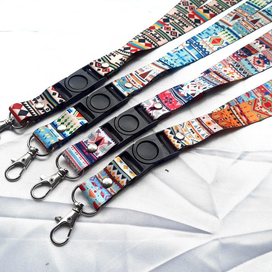 

Terbaru - Lanyard printing Gantungan ID Card motif - mosaik real pic