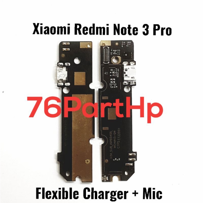 Papan Konektor PCB Connector Charger Mic Handsfree Redmi Note 3 pro