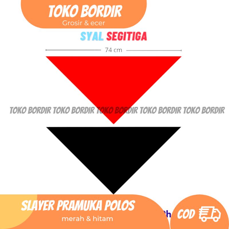 Slayer Pramuka segitiga polos / slayer Pramuka merah / slayer Pramuka hitam