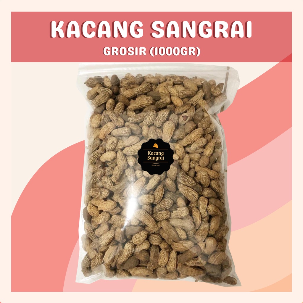 [DELISH SNACKS] Kacang Sangrai (Grosir) 1000gr / Snack Cemilan Camilan Kacang Kulit Kupas