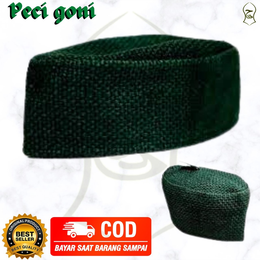 Peci Goni Premium anak dan dewasa . Peci karung Goni . Kopiah , Songkok Goni . peci habib Bahar .oleh oleh haji dan umroh MURAH