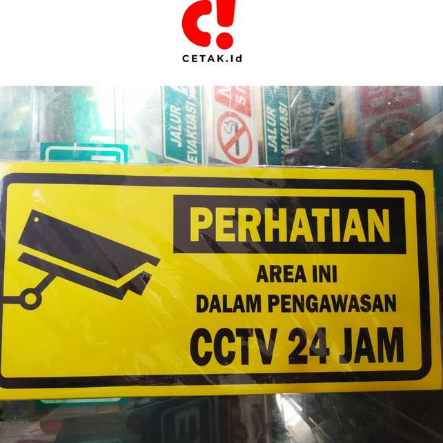 

Sedang Viral Rambu/Sign Area Pengawasan CCTV Acrylic 15*30cm Elegan