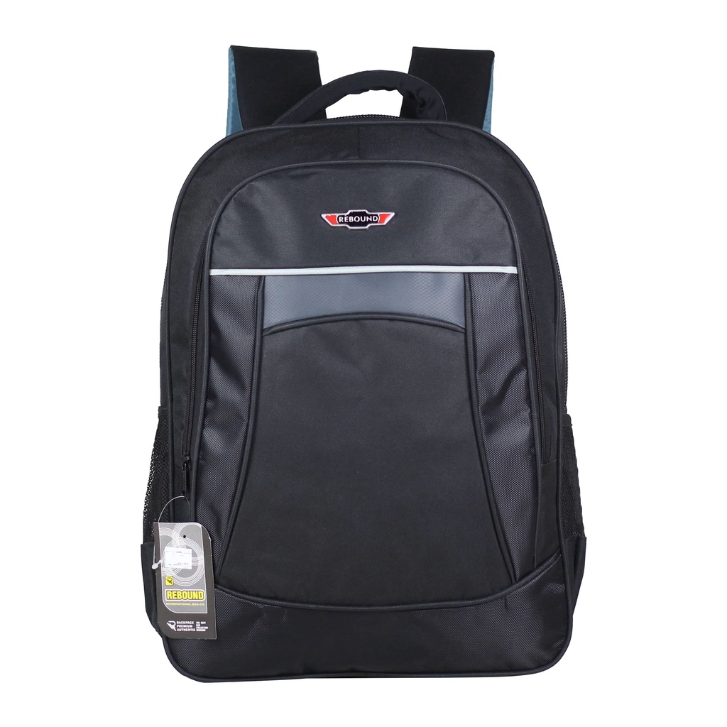 Tas Garis Atas Silver Ransel SD SMP SMA Kuliah Free Raincover Bahan Tebal Dan Awet Harga Murah Terjangkau