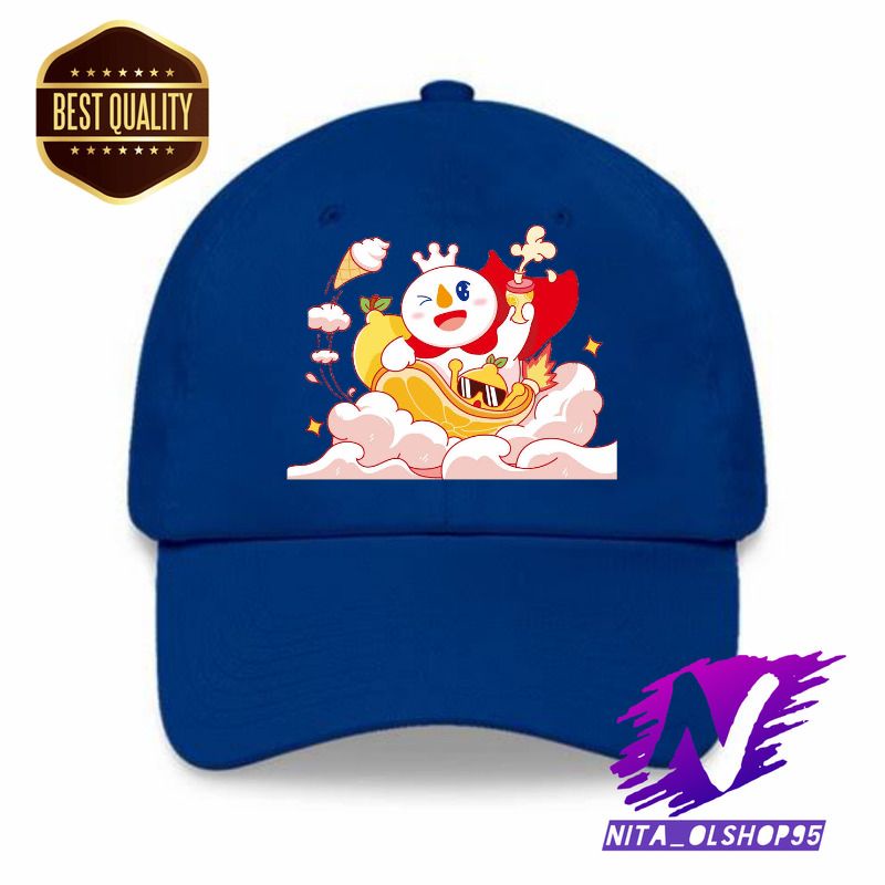 topi mixue topi anak baseball mixue eskrim
