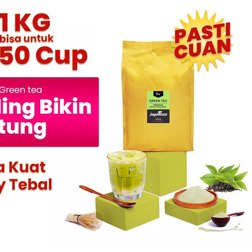 

Diskon | KG7|Jagorista - 1 KG Premium GOLD Greentea / Matcha( Bubuk Minuman / drink Powder )